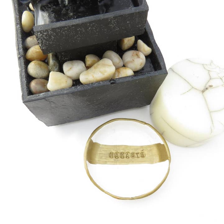 Yoga Series Jewelry Dishes - White and Gold for wholesale by The Pink Locket