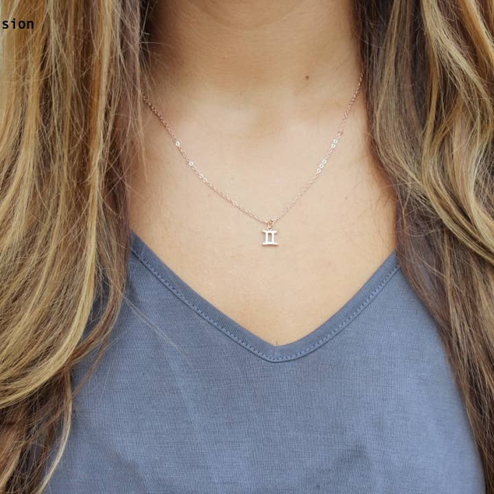Laalee Jewelry - Wholesale Pendant/Charm Necklace - Gold Zodiac Necklace, Zodiac Jewelry, Zodiac Charm1