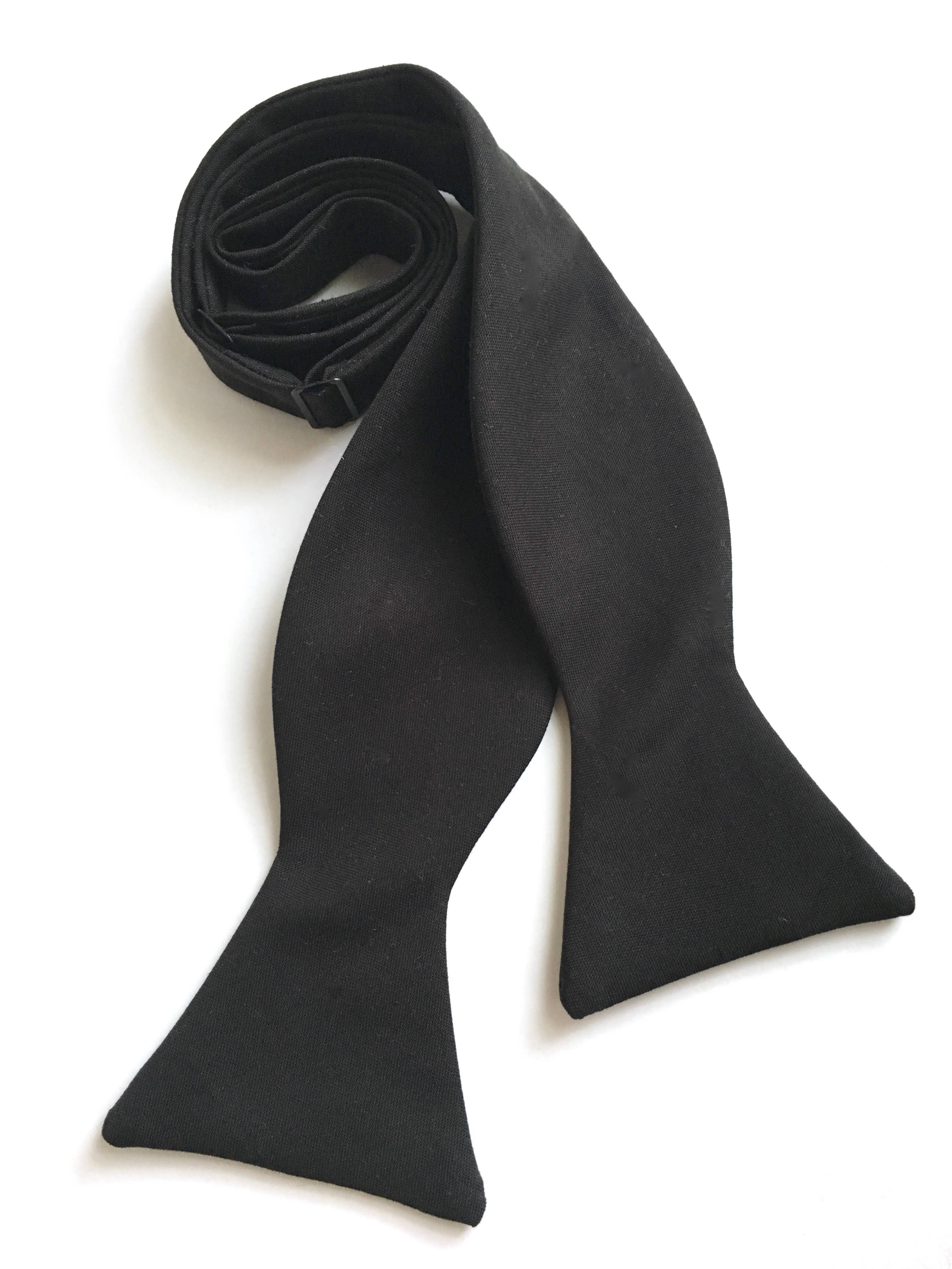 Lindsay Brook Designs - Wholesale Bow Tie - Men's - Black Cotton Bow Tie2