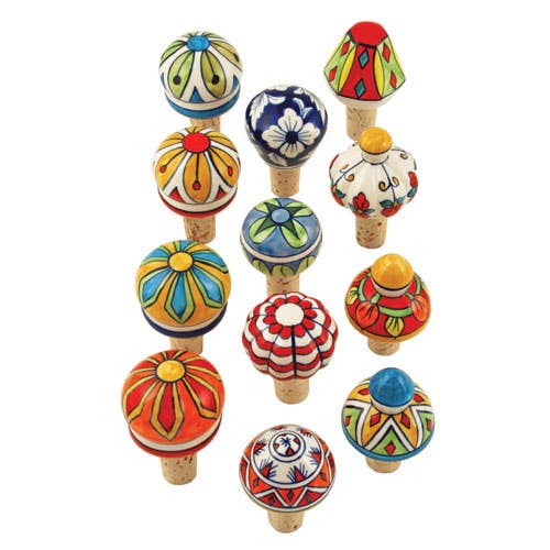Twine - Wholesale Wine Stopper - Single Ceramic Wine Stopper - Assorted Styles in Case