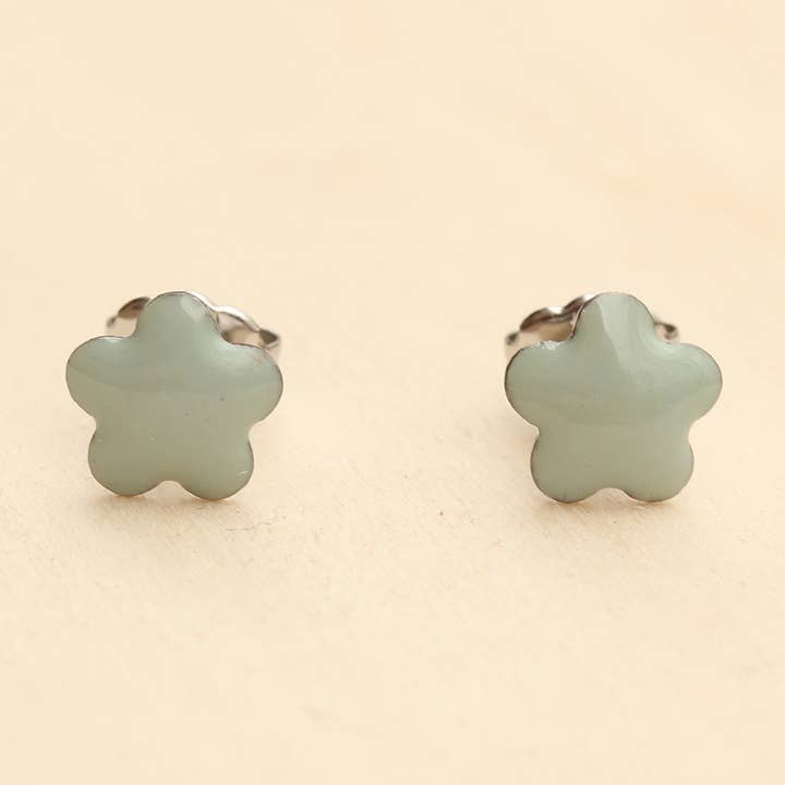 Diament Jewelry - Wholesale Stud/Post Earrings - Mint Daisy Studs0