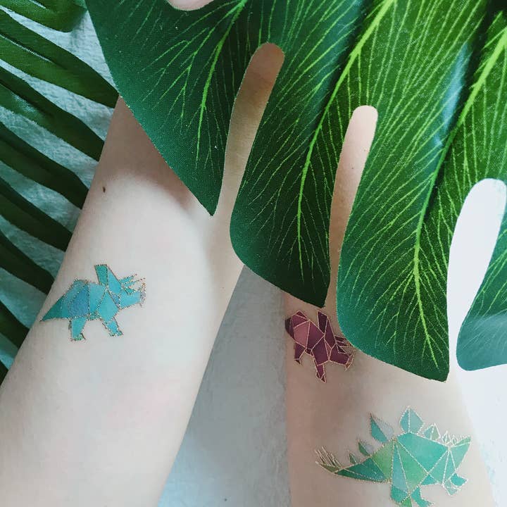 PAPERSELF – wholesale Temporary tattoo – Geo Dino Temporary Tattoos Stickers7