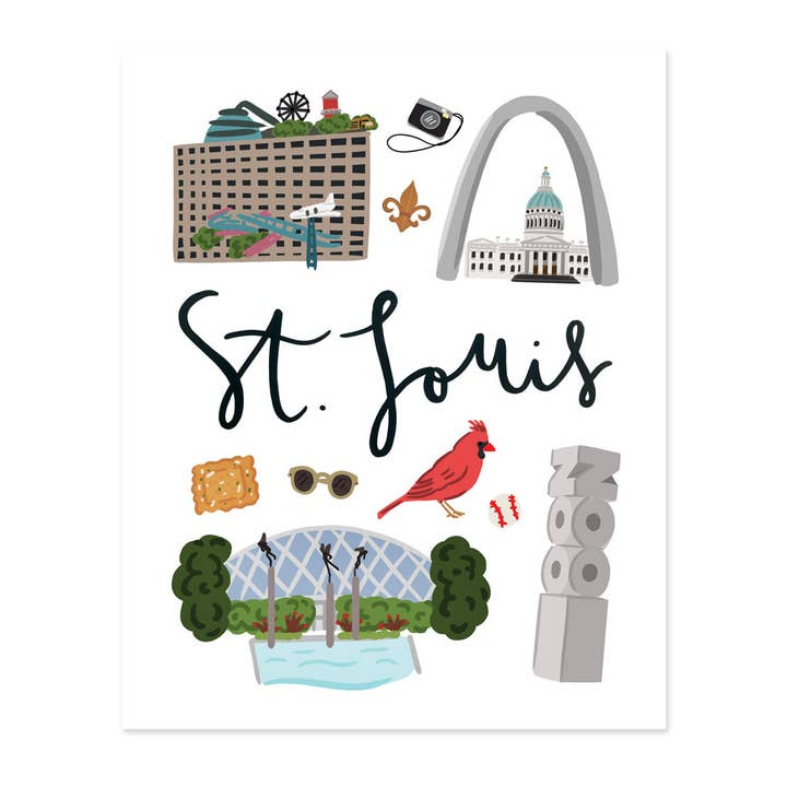 St. Louis Art Print for wholesale by Bloomwolf Studio