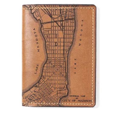 Tactile Craftworks - Wholesale Passport Case - Unisex - Madison Map Passport Wallet0
