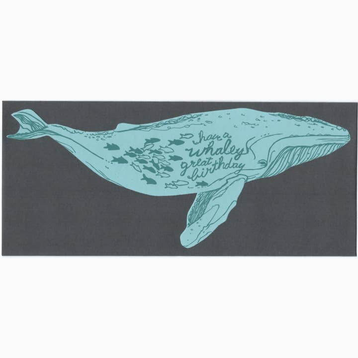 whaley great birthday card for wholesale by Blackbird Letterpress