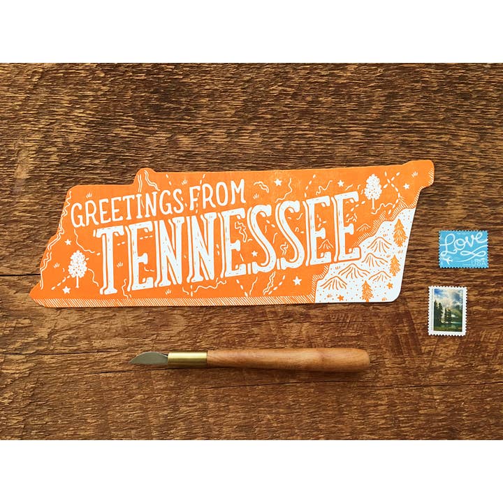 Noteworthy Paper & Press - Wholesale Postcard - Tennessee State Postcard1