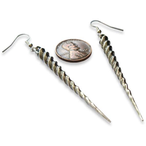 Moon Raven Designs - Wholesale Dangle Earrings - Silver Unicorn Horn Earrings2