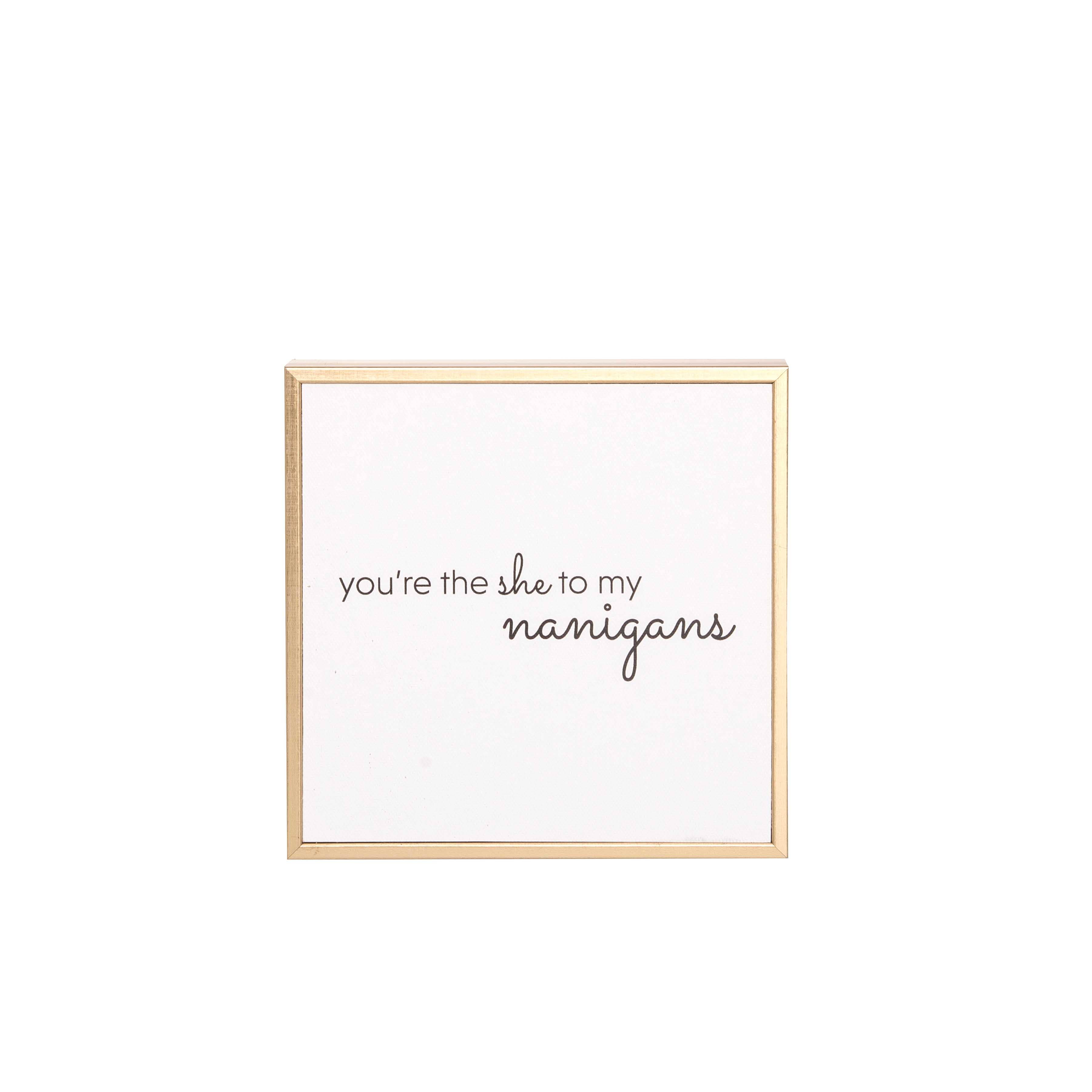 Totalee Gift - Wholesale Art Print - SALE Resin White Shenanigans Mini Canvas Art0