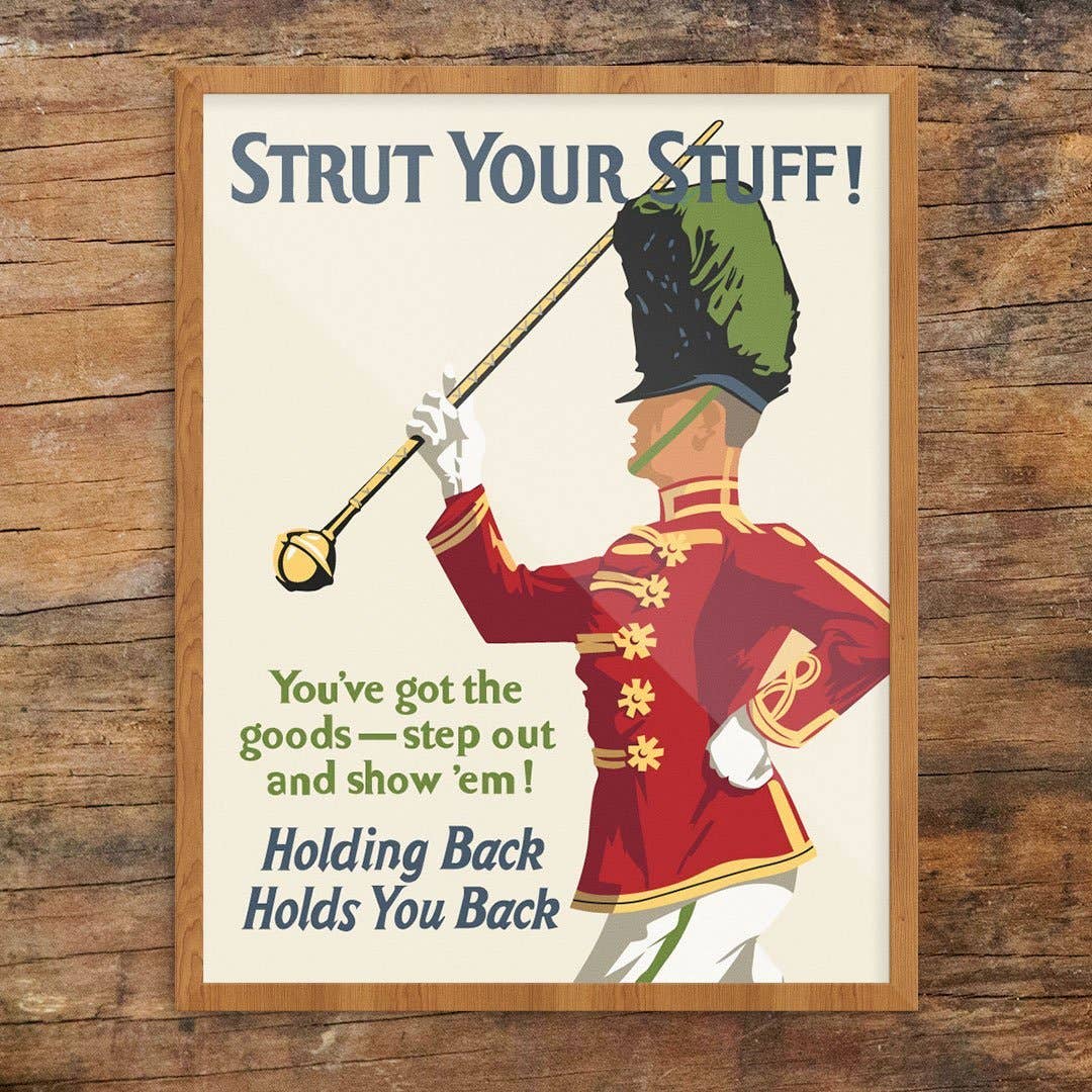 Fridgedoor - Wholesale Art Print - 11'' x 14'' Strut Your Stuff Motivational Workplace  Print0