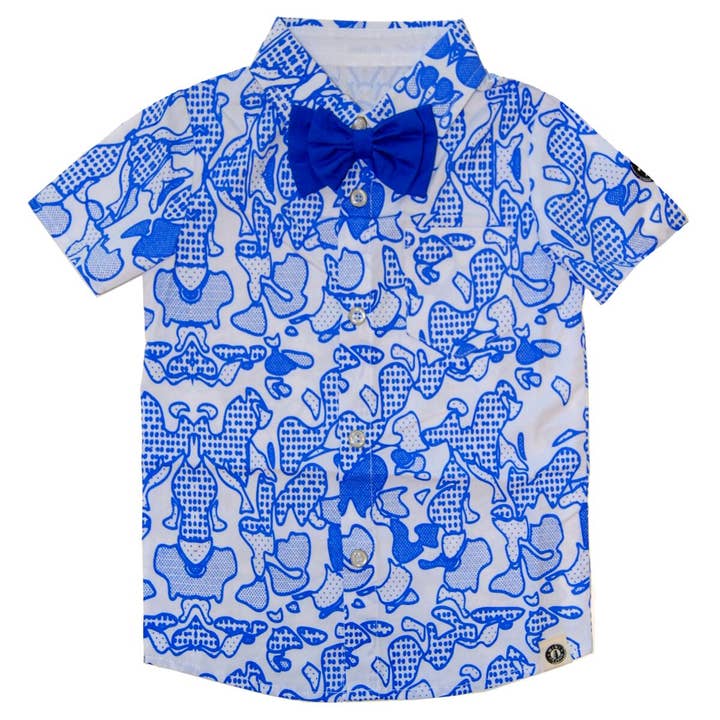 Chemise Bouton Camouflage pour la vente par Mini Shatsu