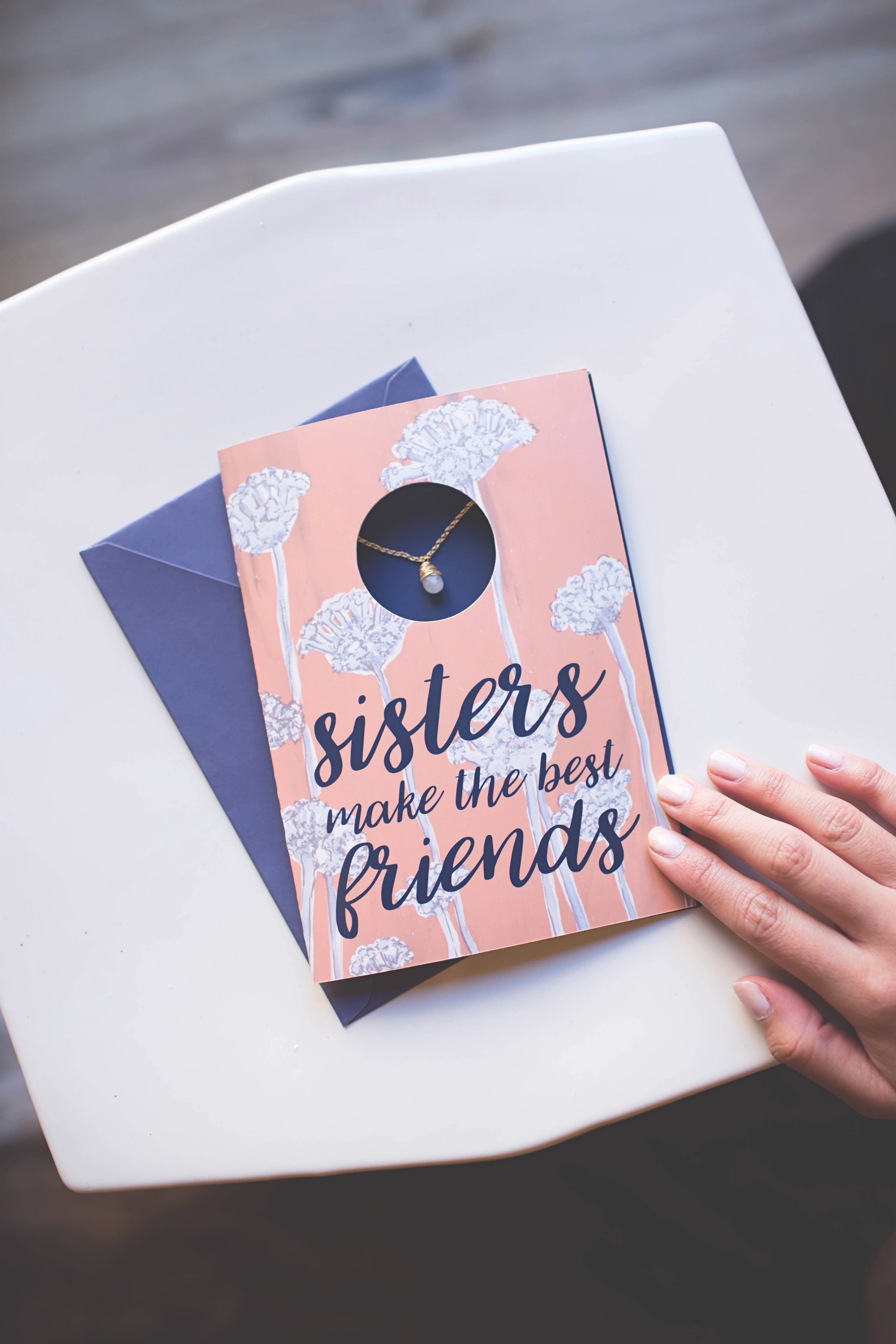 BOPS WHOLESALE - Wholesale Everyday Greeting Card - GREETING CARD W/NECKLACE PACK "SOUL SISTER"2