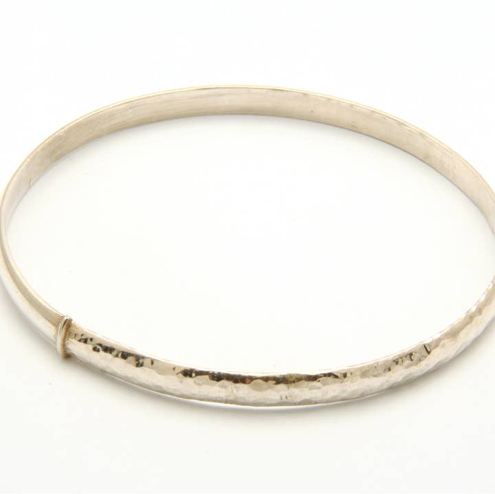 Sterling silver bangle with bronze accents for wholesale by Tamara Kelly Designs