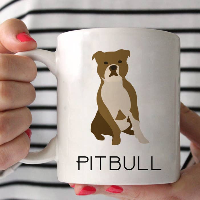 Pitbull keramische mok 15 oz voor wholesale door Sophisticated Pup