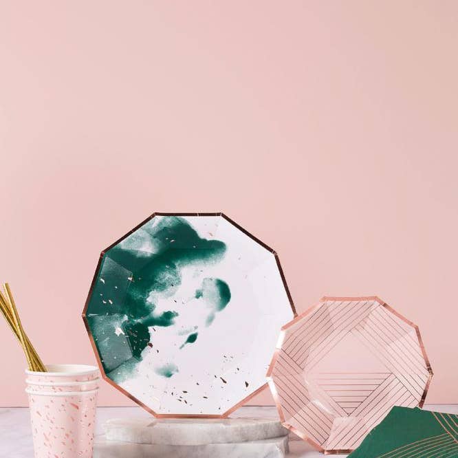 Harlow & Grey - Wholesale Disposable Cup - Manhattan - Pink Confetti Paper Cups1