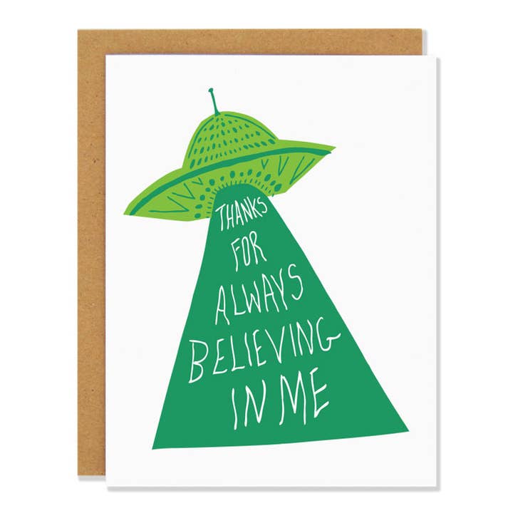 UFO - Thank You Card for wholesale by Badger & Burke