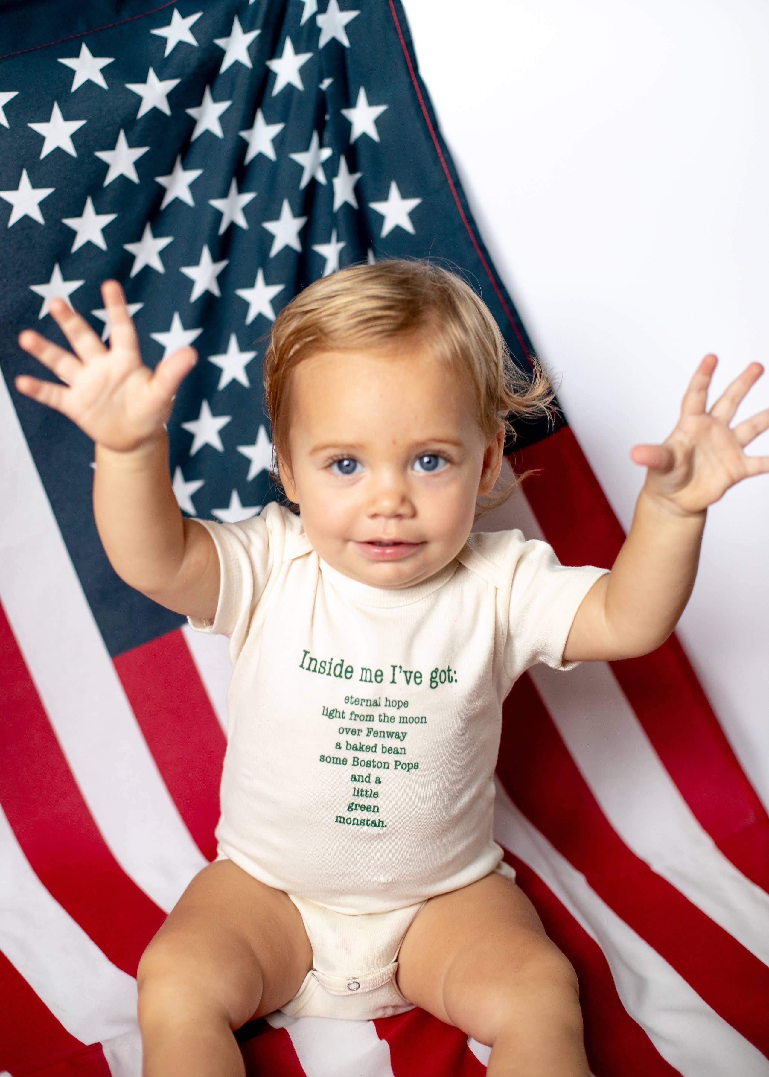 Simply Chickie® Organic Baby & Kids | USA Made • Ships USA - Wholesale Bodysuit (Non-Footed) - Baby - Baby Organic Boston Romper Short Sleeve Natural Onesie USA1