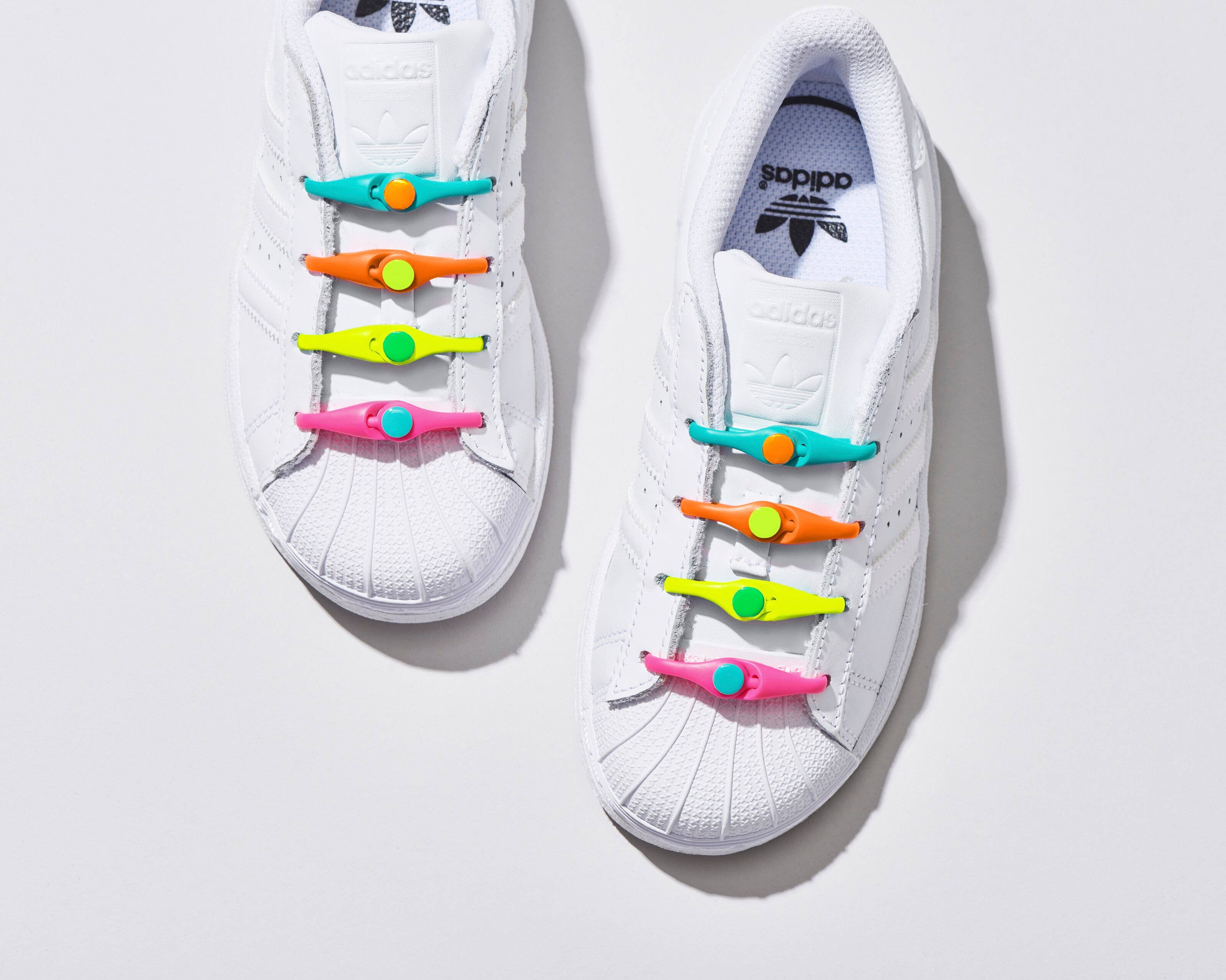 HICKIES - Wholesale Shoelaces - Kids & Baby - HICKIES Kids Neon Rainbow2