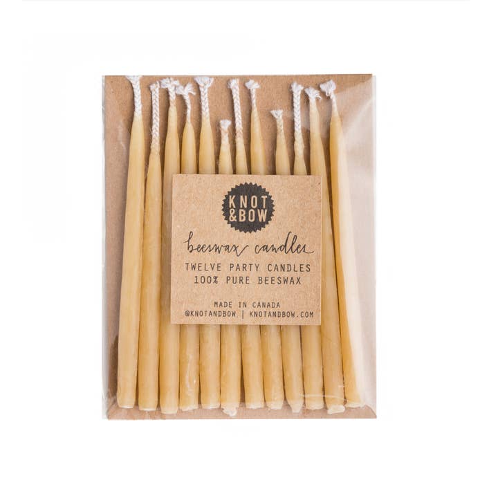 Hand-dipped Beeswax Birthday Candles | Natural for wholesale on Faire