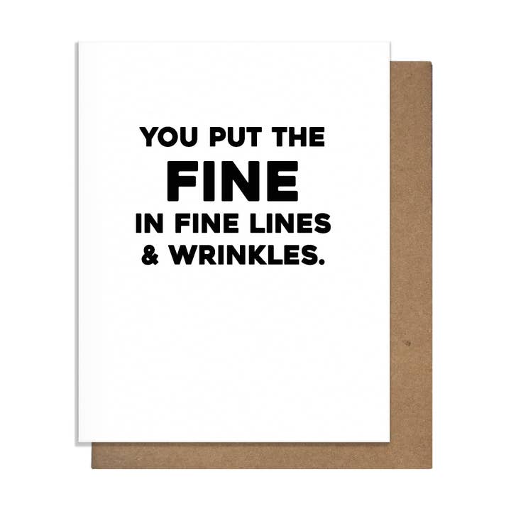 Fine Lines - Birthday Card for wholesale by Pretty Alright Goods