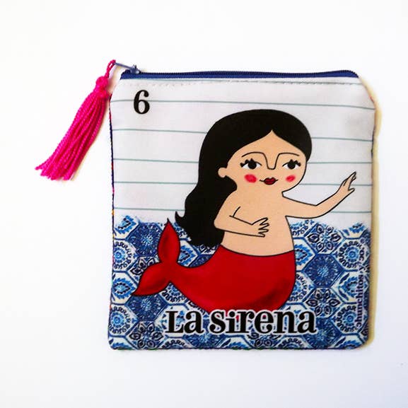 Monedero de sirena, La Sirena, Lotería Mexicana, para venta al por mayor de Chunchitos