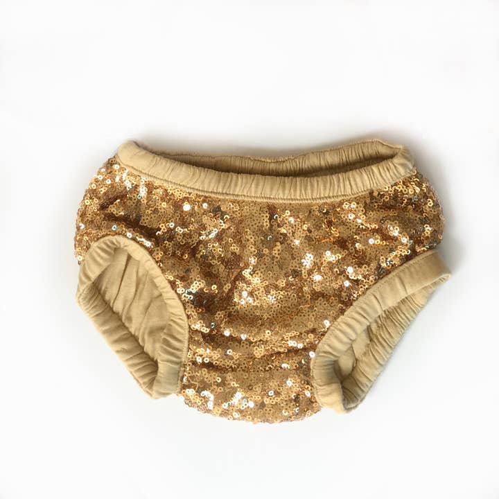 Bloomers de lentejuelas doradas para venta al por mayor de Carken Design