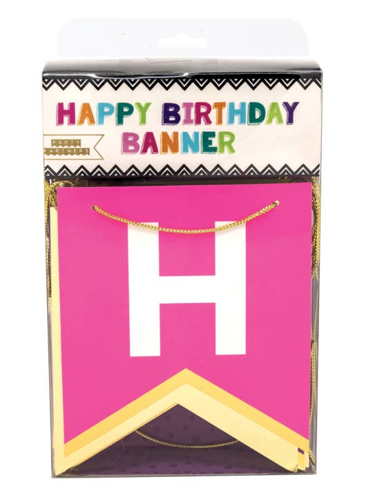 Bold and Bright Birthday Banner for wholesale by Party Partners