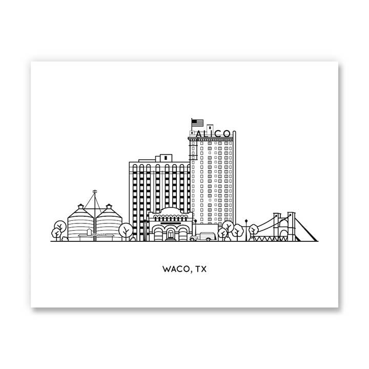 Waco, Texas Art Print pour la vente par Kelly Renay