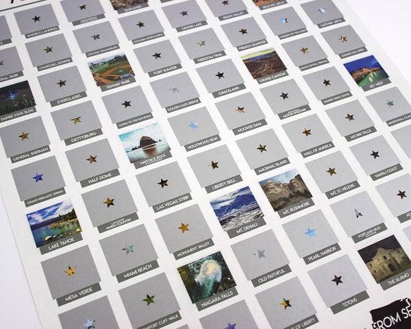 Cascadia Modern - Wholesale Poster - Iconic US Landmarks Scratch-Off Poster5