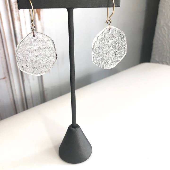 Leetie Lovendale - Vente Boucles d'oreilles pendantes - Boucles d'oreilles pendantes Lucite en verre teinté transparent5