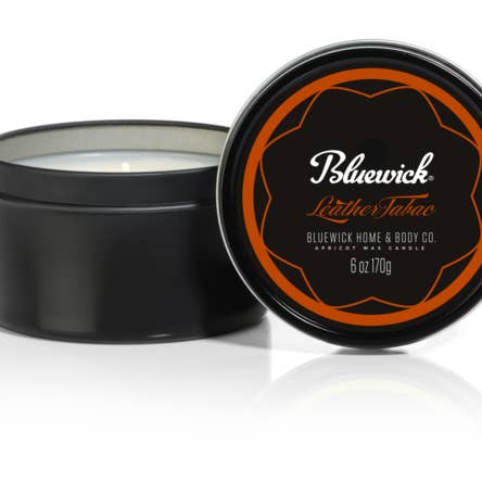 Leder Tabac Reisekerze aus Zinn für den Großhandel von Bluewick