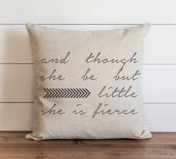 Porter Lane Home - Wholesale Throw Pillow Cover - Little But Fierce Pillow Cover