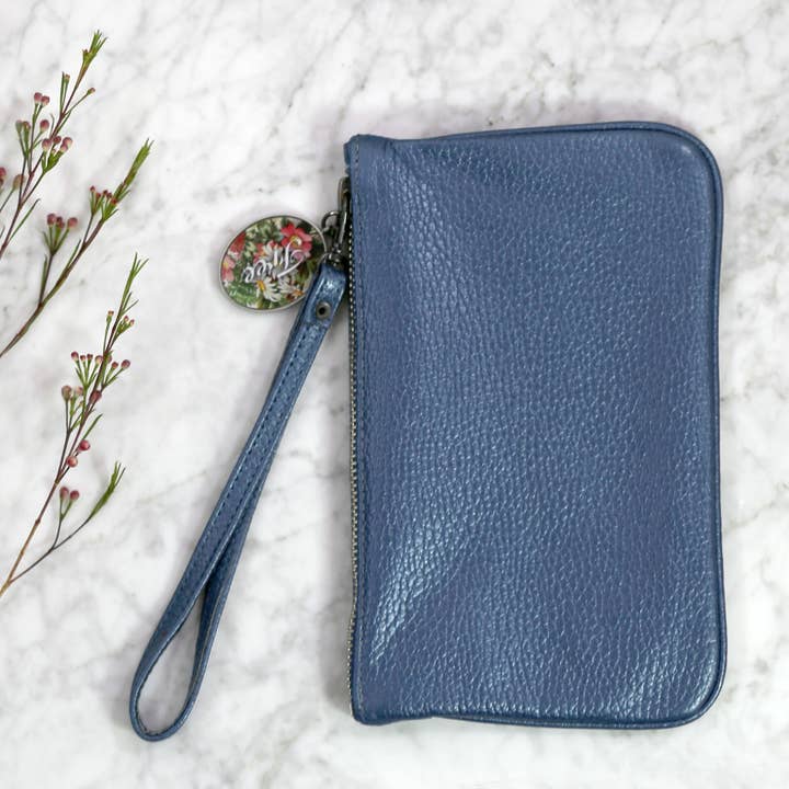 Blue Clutch for wholesale by Lucy Lu Designs