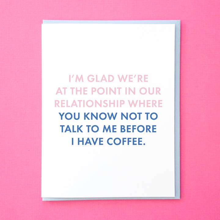 Talk Before Coffee for wholesale by Tick Tock Press