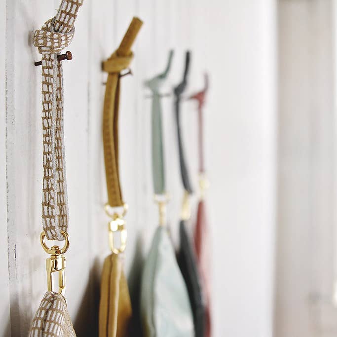 Women's Leather Wrist Strap 8" for wholesale by Permanent Baggage