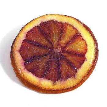 Blood Orange Pin -Fruit Jewelry for wholesale by Glitterlimes