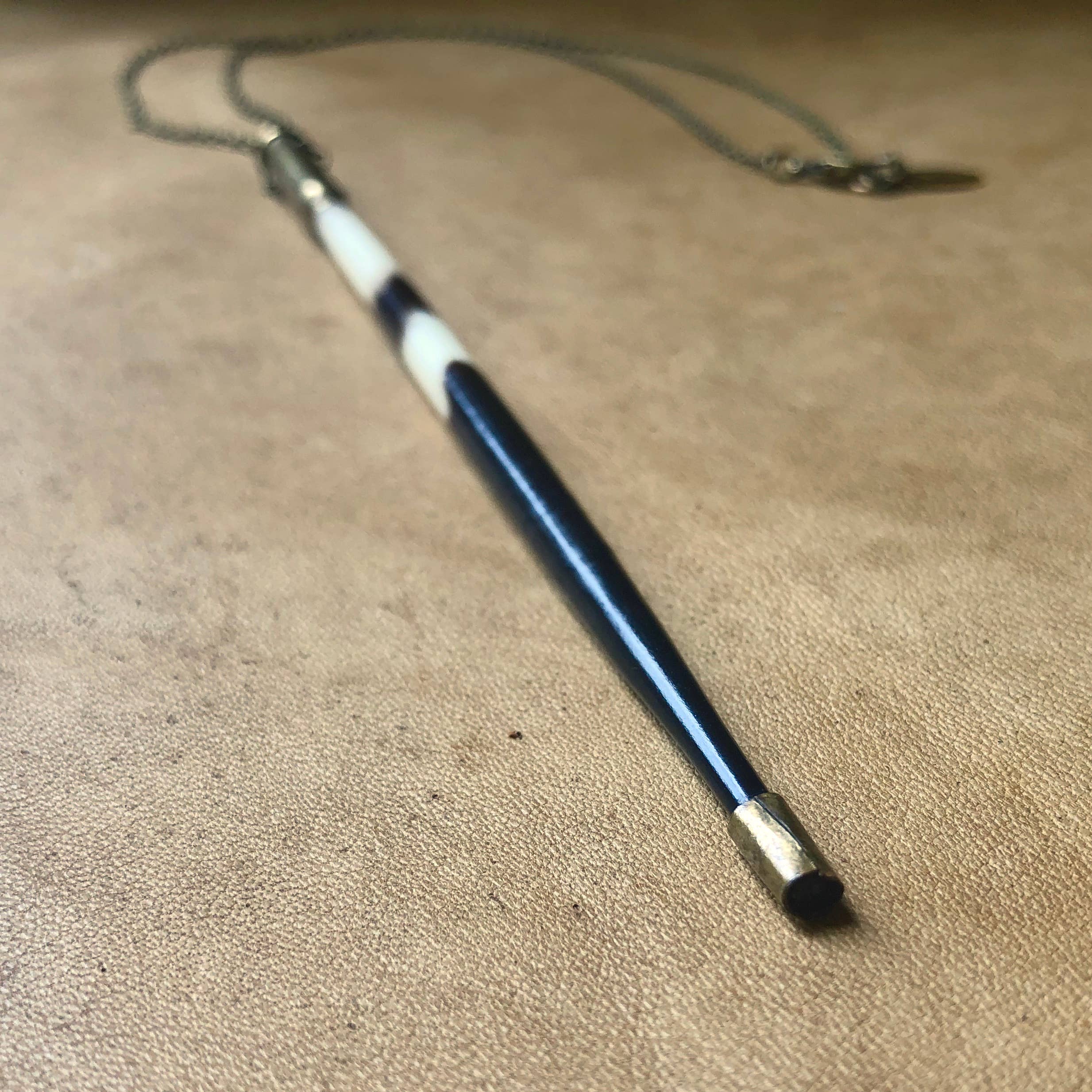 ASTALI - Wholesale Pendant/Charm Necklace - Porcupine Quill In Bullet Necklace, Black/Brown & Ivory4