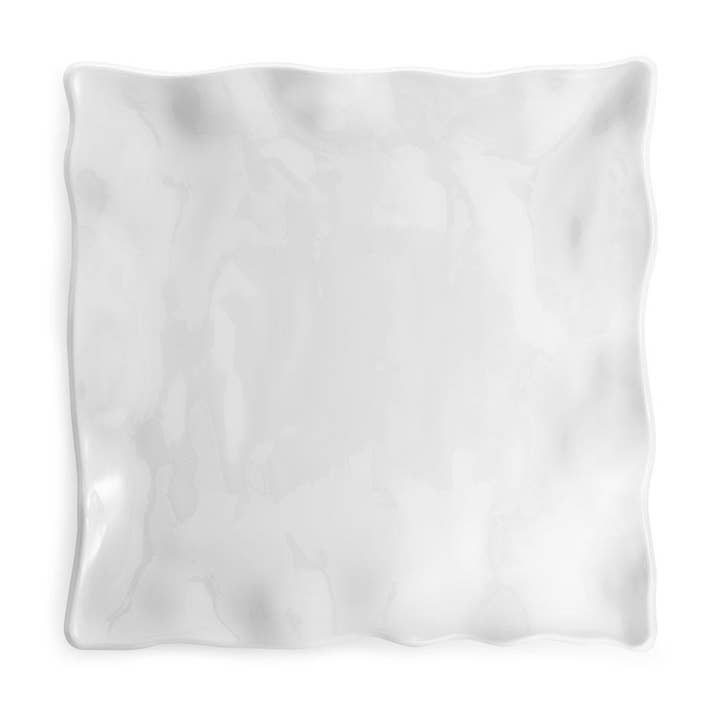 Q Squared - Wholesale Platter - Ruffle 12" Small Square Platter