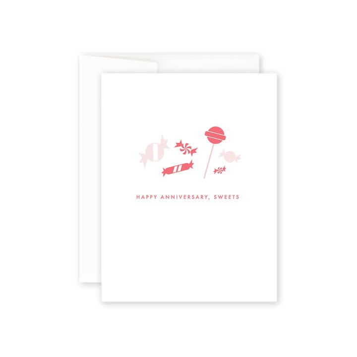 Happy Anniversary Sweets for wholesale by Biba Letterpress
