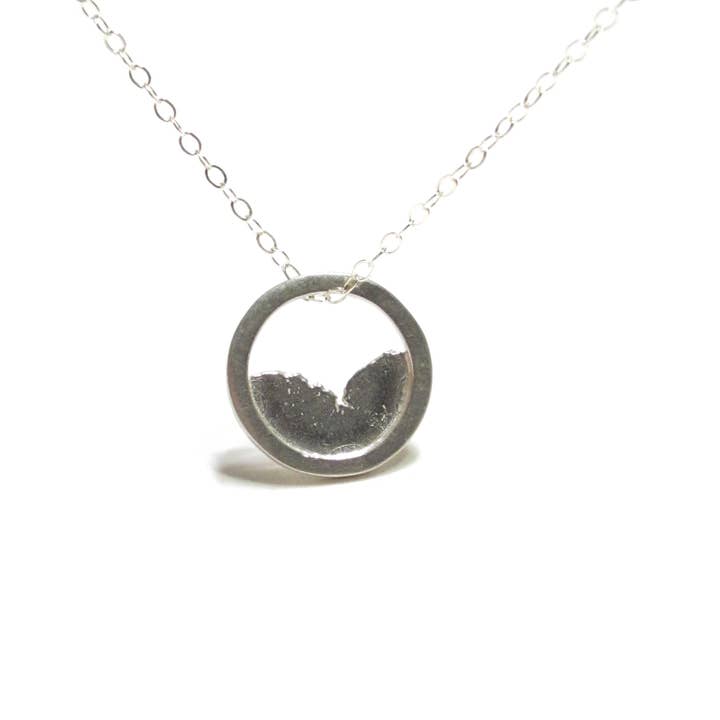 Small - Torn Circle Pendant for wholesale by Seth Papac Jewelry