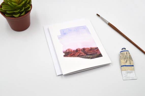 Rachel Alvarez Art - Wholesale Stationery/Notecard Set - Arizona Watercolor Notecard Set1