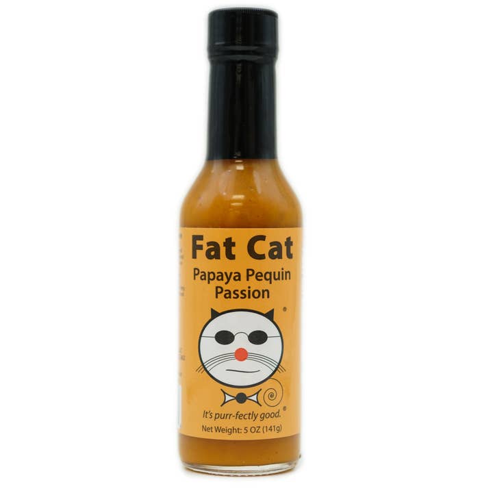 Papaya Pequin Passion Savory Fruit Hot Sauce (fullcase-12ct) for wholesale by Fat Cat