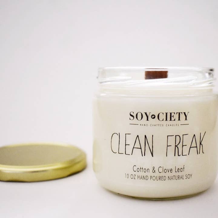 14.5oz Clean Freak for wholesale by Soyciety Candles