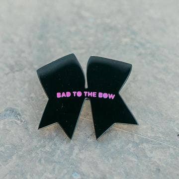 Bad To The Bow Enamel Pin for wholesale by JAECI