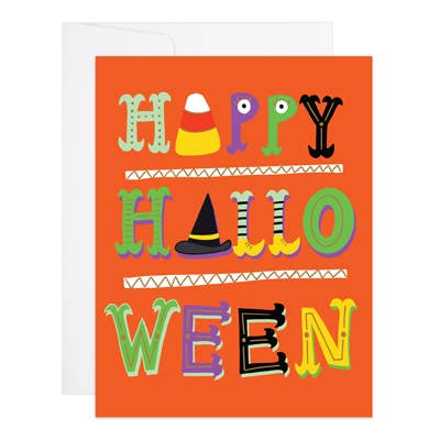 Pile de cartes d'Halloween illustrées à la main - Carte d'Halloween pour la vente par 9th Letter Press