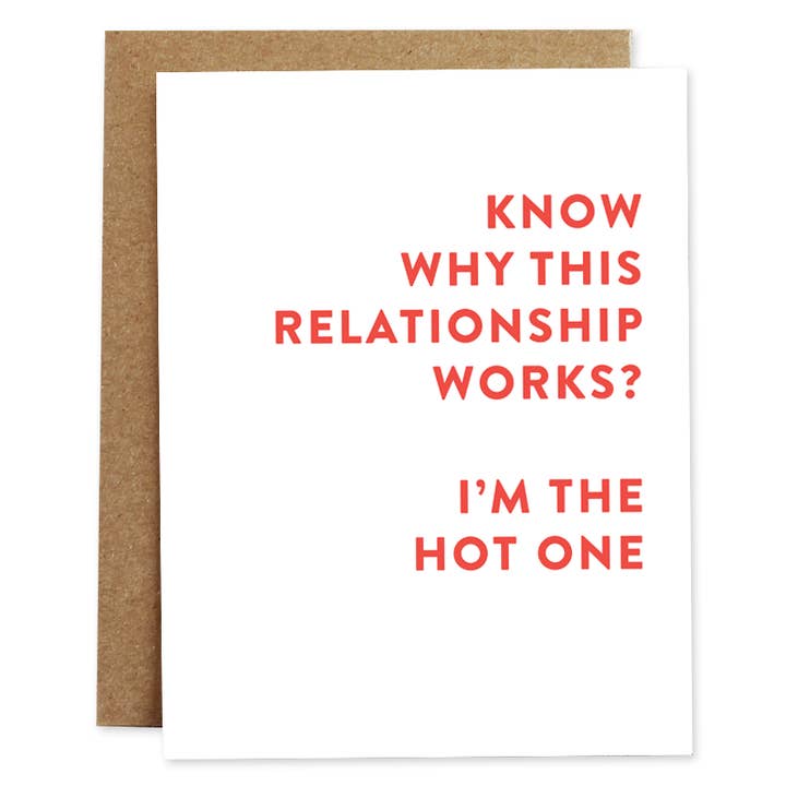 Rhubarb Paper Co. - Wholesale Love Card - Hot One Love Card