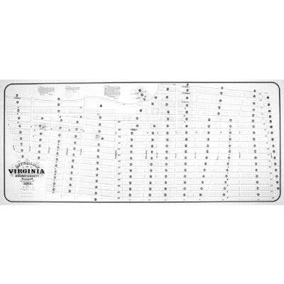 Virginia City, Nevada år 1865 - Historisk silvergruvstad för wholesale av Historic Urban Plans, Inc.