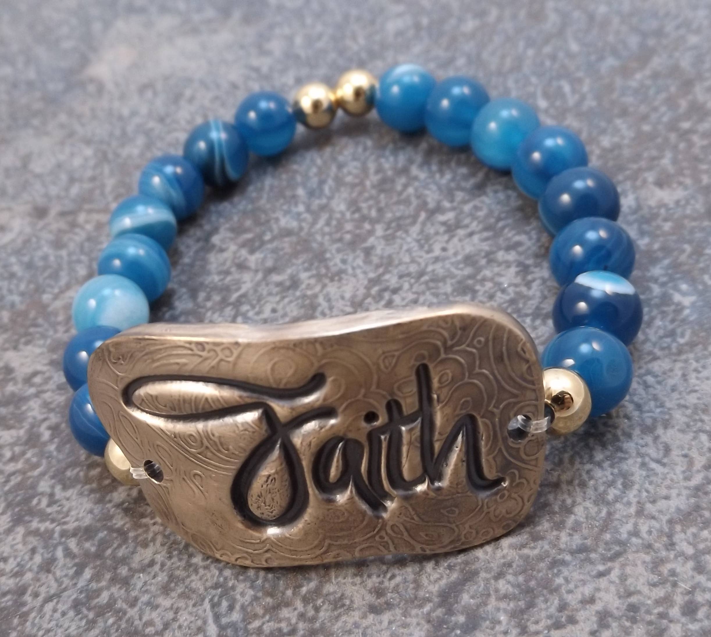 Felicity Jewelry Designs – wholesale Beaded bracelet – Faith  Inspiration Stretch Bracelet1