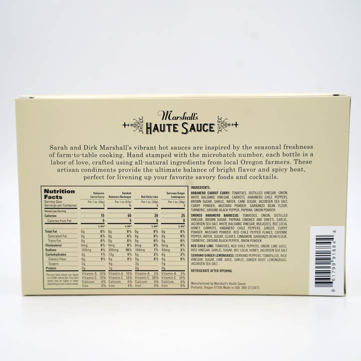 Marshall's Haute Sauce - Vente Sauces piquantes - Sampler de Sauce Piquante2