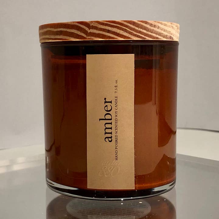 Amber Scented Candle - Warm Earthy Fall for wholesale by Atelier 880