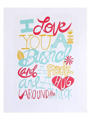 Bushel & A Peck 8x10 Art Print for wholesale by Thimblepress